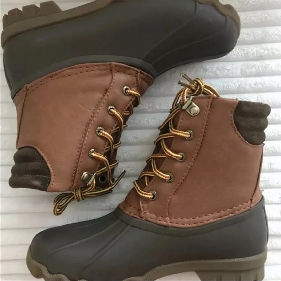 (NWT) SPERRY Top-Sider Big Kid's Avenue Duck Boot In Tan / Brown - Picture 6 of 11